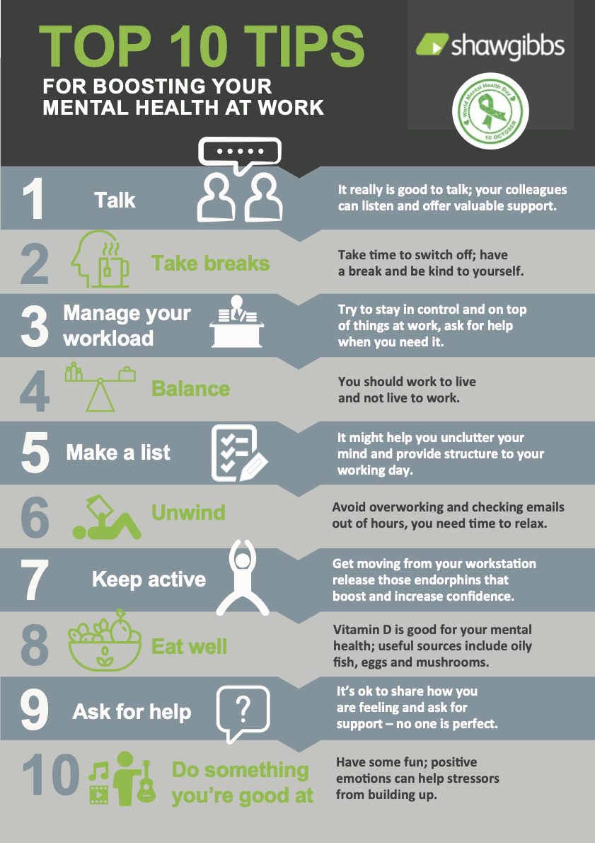 10 tips to boost your mental health and well being